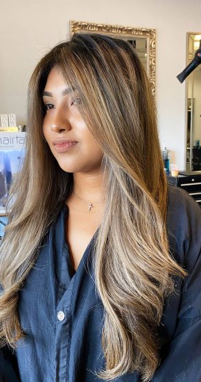 Blonde Balayage and Hair Extensions