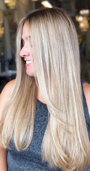 Keratin Complex Hair Treatment on Blonde Hair